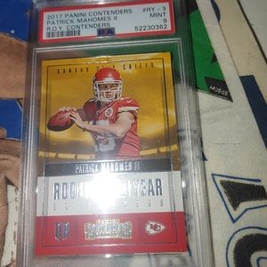Psa 9 mint Patrick Mahomes Rc